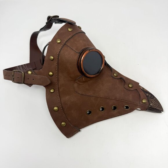 Beyond Masquerade Plague Dr. Mask Bird Face Steam Punk Cosplay Leather Costume - Picture 2 of 7